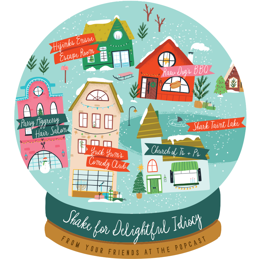 2025 Popcast Holiday Ornament + Bonus Secret Ornament Episode Instant Download
